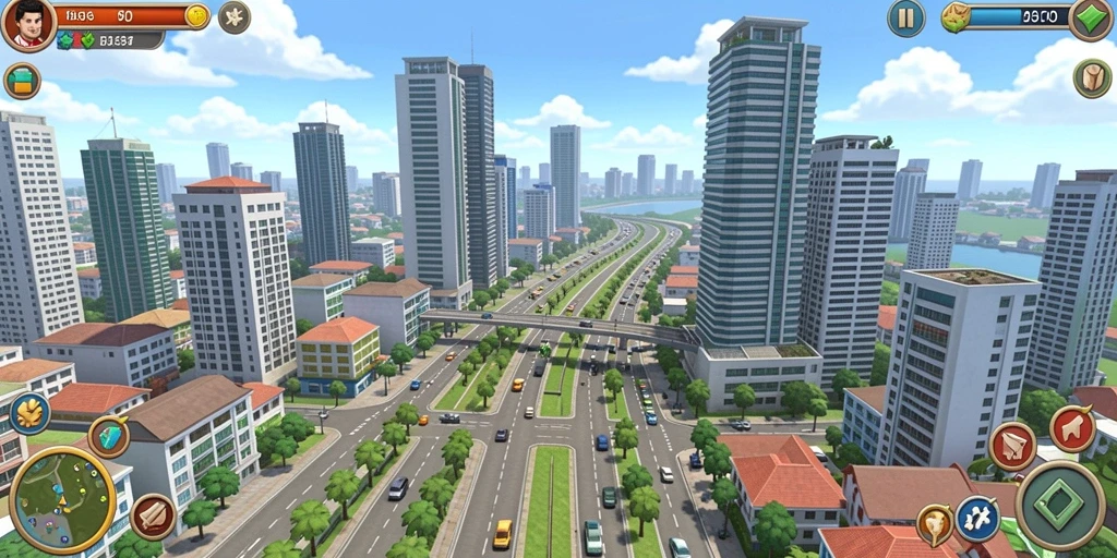 Screenshot menggambarkan salah satu level menantang yang baru.